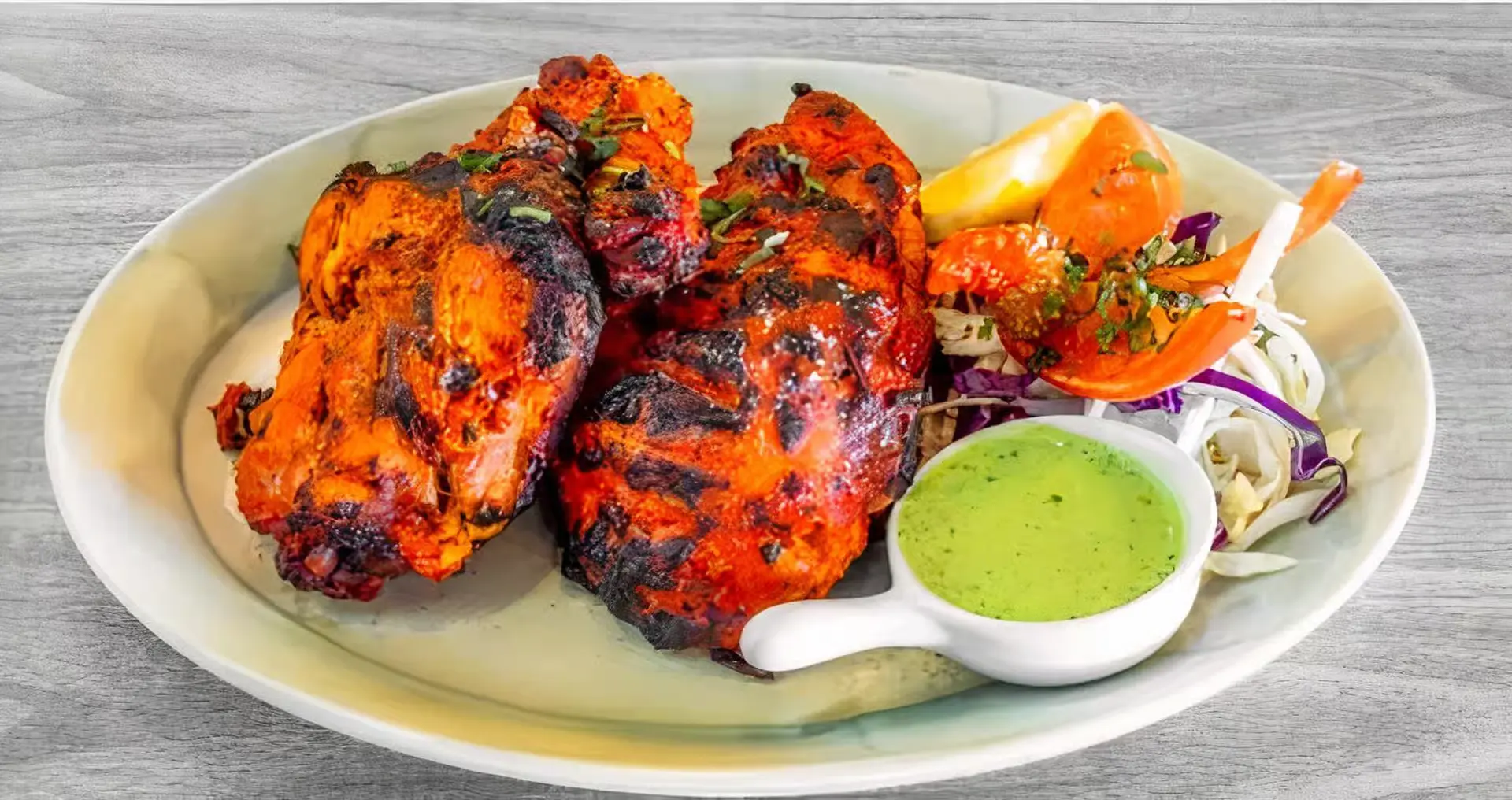 Tandoori Chicken - authentic grilled chicken at Gorkha Spice in Okotoks, AB